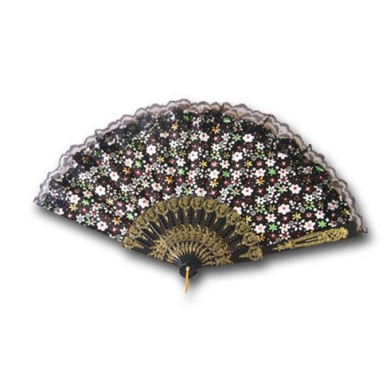 금고리 꽃무늬 부채 T1 금고리꽃무늬부채