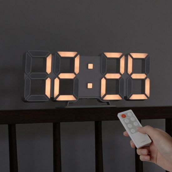 무아스 퓨어 화이트골드 30cm 슬림형 led 벽시계(M)