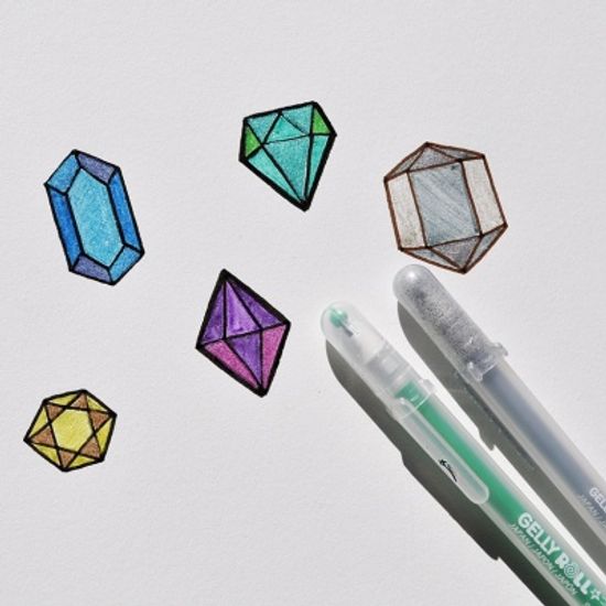 사쿠라 1.0mm 겔리롤 스타더스트 10색세트 PGB10CS4