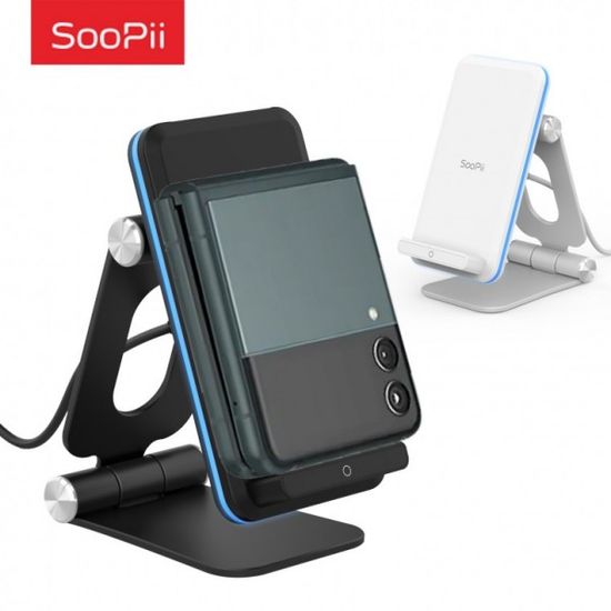 터치 LED 15W 고속 무선충전기 V6