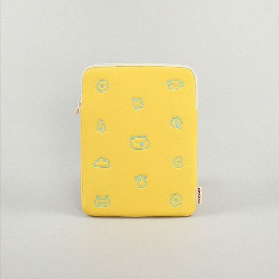 푸피패턴 아이패드 파우치_옐로우 (11인치) 