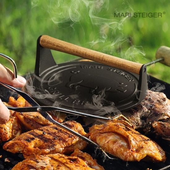 캐스트 아이언 무쇠주물 그릴 베이컨프레스 20cm