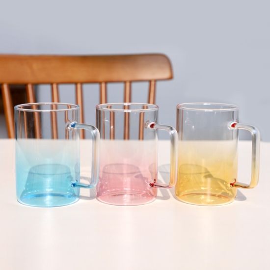 로스코 그라데이션 내열유리 컵 500ml 3color 택1