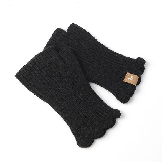 아름무드 골지 니트 핸드워머(블랙)
