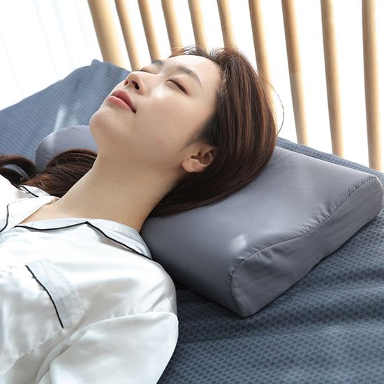나코자요 바른 잠 메모리폼 경추 베개 (블루/그레이)