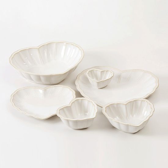미뉴엣 빈티지 하트 샐러드볼 26cm 1p