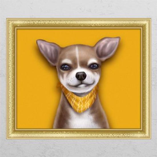 ir849-치와와일러스트_창문그림액자