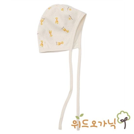 [위드오가닉] 오가닉 신생아 파일럿모자 아기기린