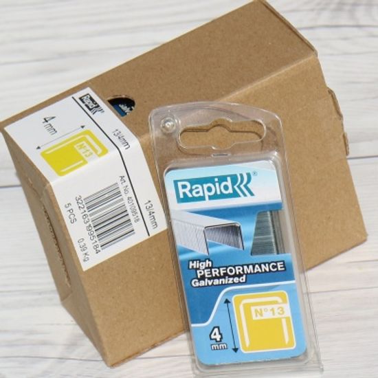 [Rapid] 4mm 타카핀 1600pcsx5통..래피드 건타카/손타카 침(심) No.13/4