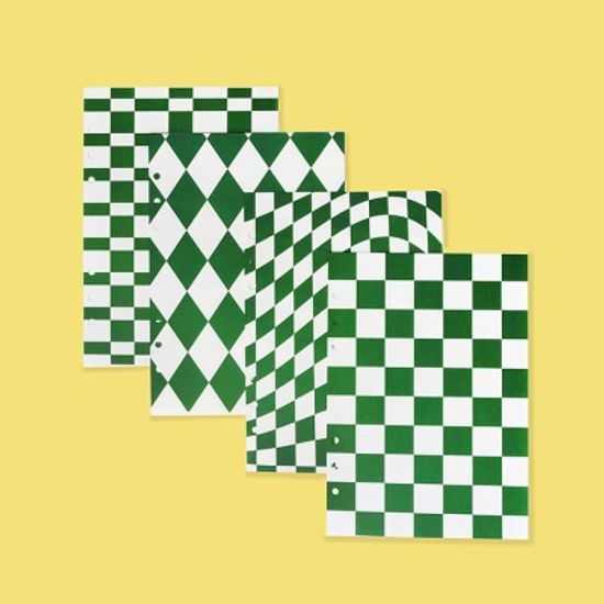 아이씨엘 6공 리필 속지 A5 체커보드 Checkerboard