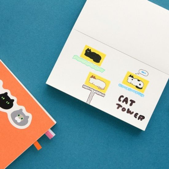 원써드 고양이 마스킹테이프 ver.2