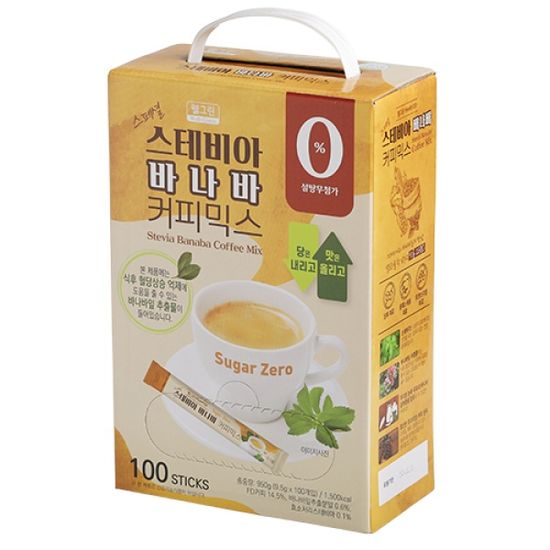 웰그린 스페셜 스테비아 바나바 커피믹스 100개입
