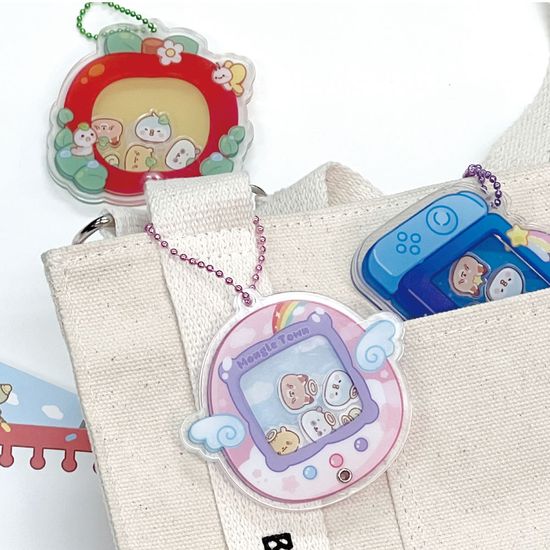 몽글타운 아크릴 쉐이커 키링