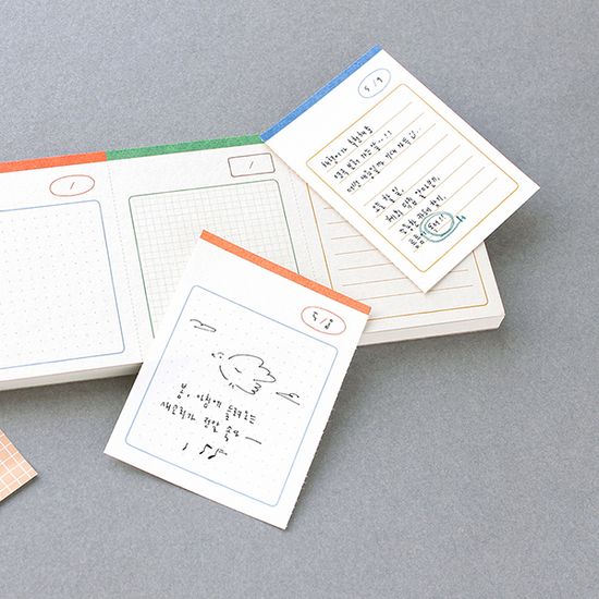 데일리 인덱스 메모 패드_color mix
