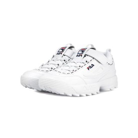휠라 키즈 디스럽터2 운동화 테이피 WHITE