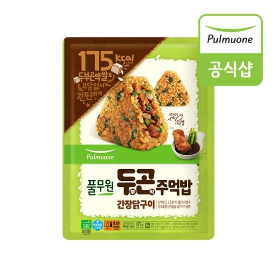 풀무원 두부곤약주먹밥 간장닭구이 475g x 1봉