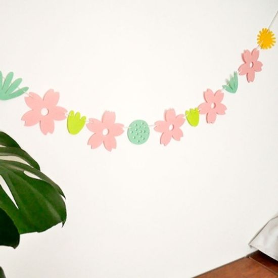 스프링 플라워 데코 가랜드