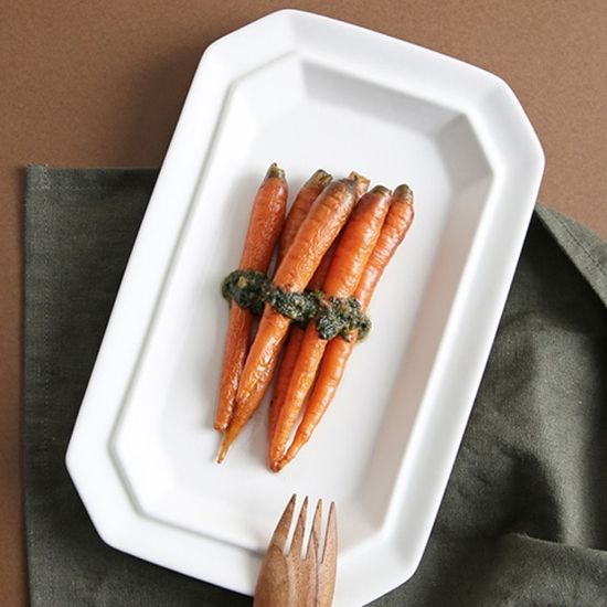 시라쿠스 네이처 무광 직팔각 접시 2color 택1