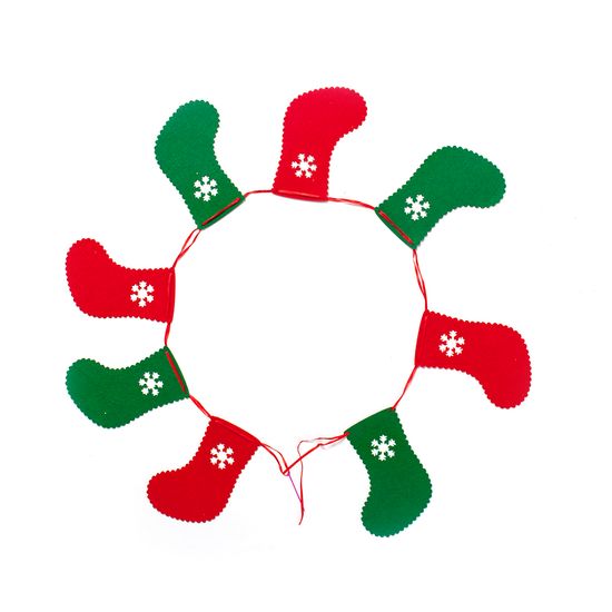 [도토로]크리스마스 패브릭 가랜드(양말)