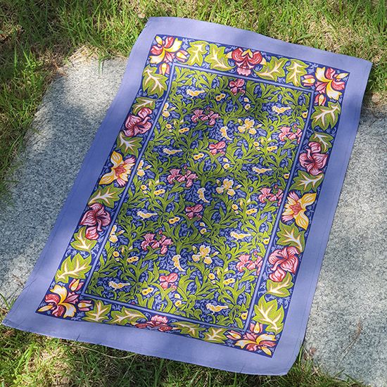 버드앤아이리스 블루 면 티타올