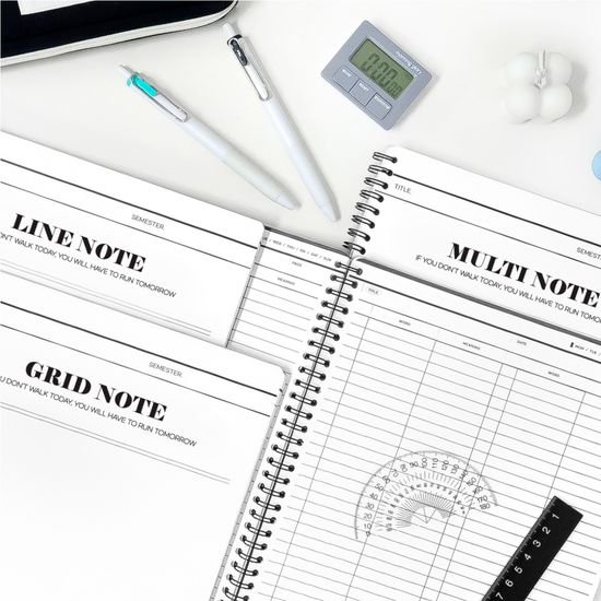 마넷 오프블랙 스프링 노트 A4