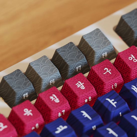 시이닷 단청 염료승화 PBT 키캡 단품