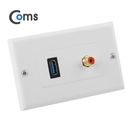 월 플레이트 (WALL PLATE / USB 3.0 / 1RCA)벽면 매립