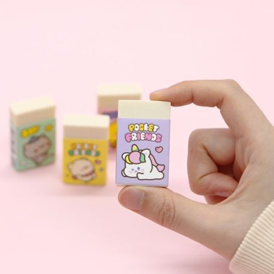 핑크풋 쪼꼬미친구들소프트지우개