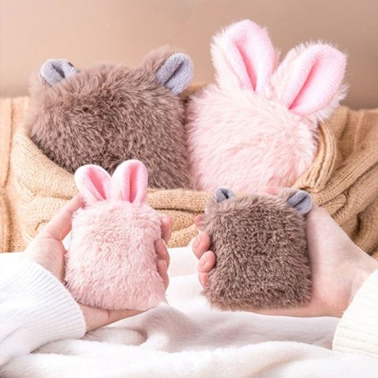 곰 토끼 미니 포켓 핫팩 손난로 보온 주머니 파우치