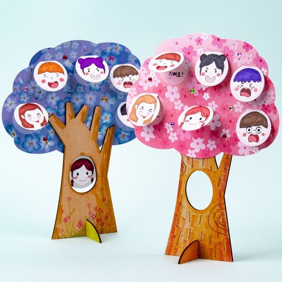 [미술샘] DIY 얼굴 표정 나무