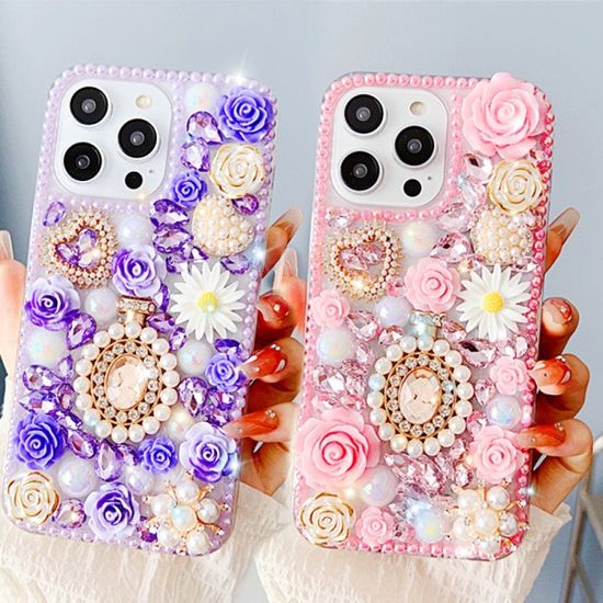 갤럭시 z 플립 5 4 3 플라워 레진 보석 투명 케이스