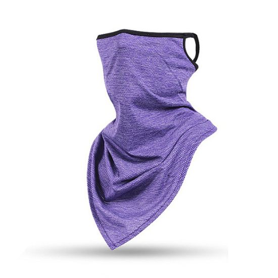 [젠웨어] 썸머 메쉬 귀걸이형 롱 멀티스카프(퍼플)