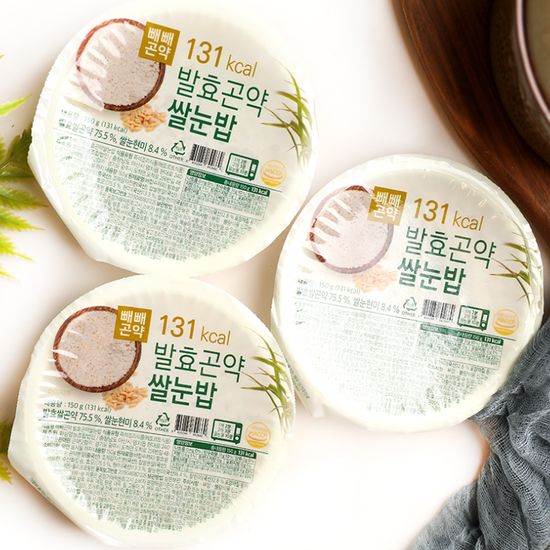 빼빼곤약 발효곤약쌀눈밥 150g x 10팩