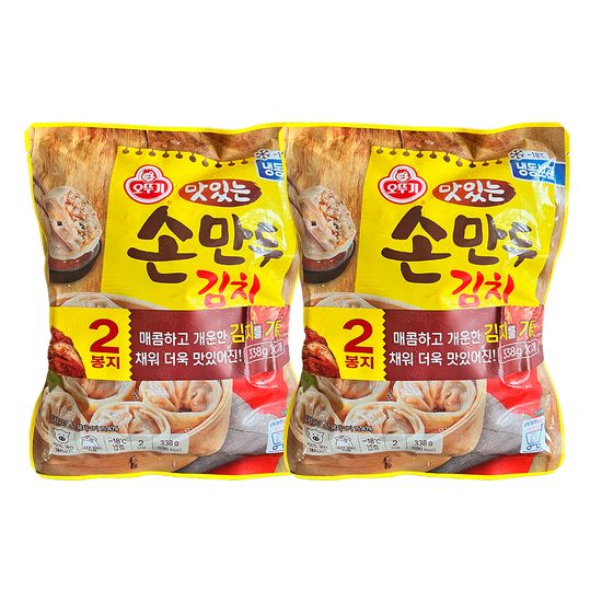 오뚜기 맛있는 손만두 김치 338g 4봉