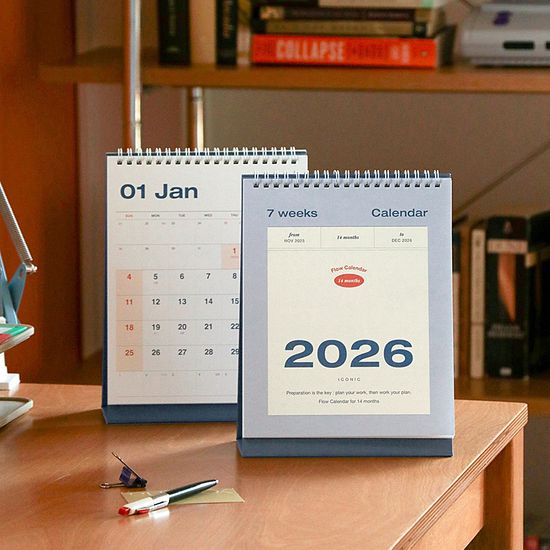 아이코닉 2026 플로우 데스크 캘린더 탁상달력