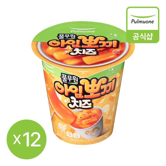 풀무원 아임뽀끼 떡볶이 치즈 101g 12개