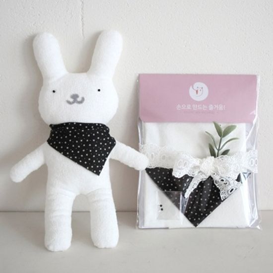 [꼼지] 흰색 토끼인형 만들기 D.I.Y