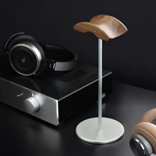 헤드셋 이어폰 원목 거치대 헤드폰 스탠드