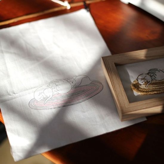 프랑스자수 자수가랜드 DIY 키트 - 돼냥이 세마리