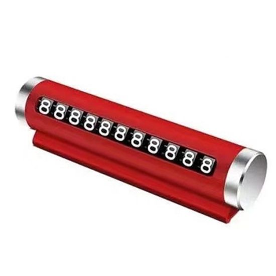 심플 주차 번호판 회전식 번호 합금 차량용 연락처