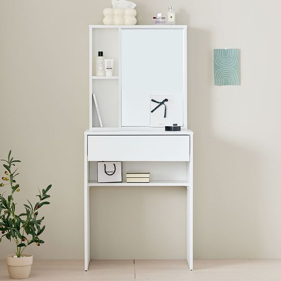 라일 콘솔 수납 화장대 거울 세트 800 (착불)