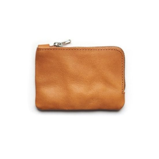 402 가죽 지퍼지갑 (CAMEL)