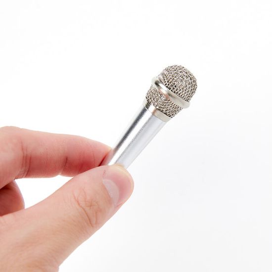 아트박스 스마트폰 미니 마이크 실버 C타입