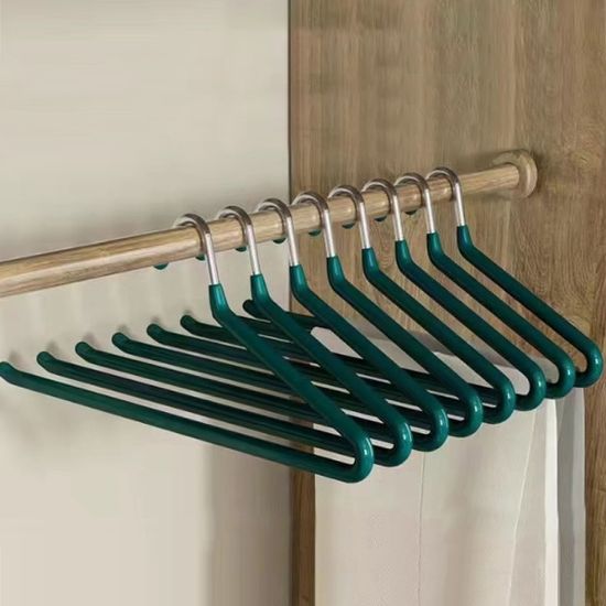 제트 논슬립 바지걸이 10p세트 스텐 치마 코팅 옷걸이