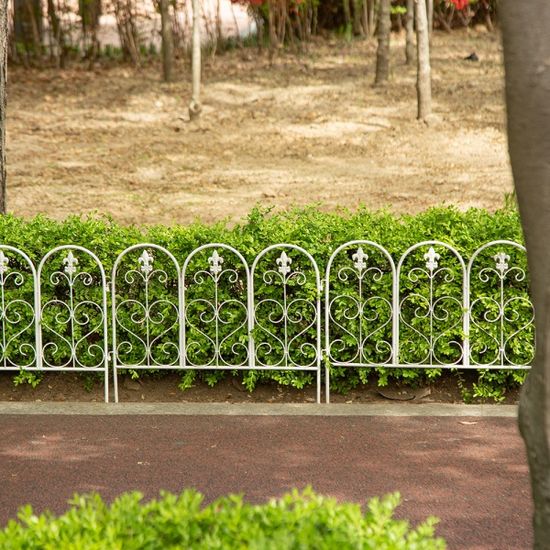 빈티지 양철 울타리 3P(화이트)