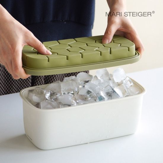 마리슈타이거 대용량 실리콘 얼음트레이 보관함 