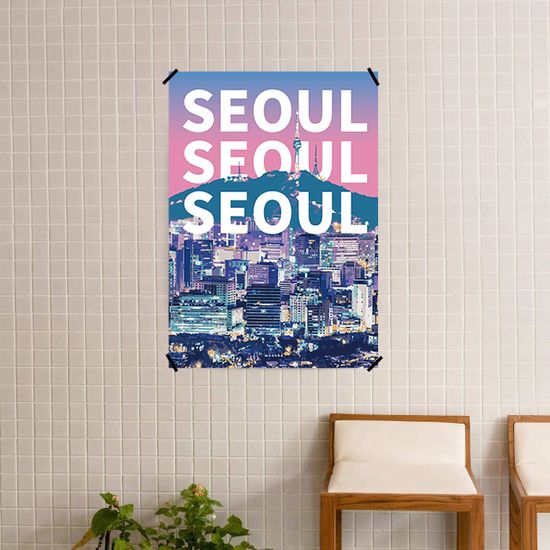 시티팝 서울 M 디자인 포스터 