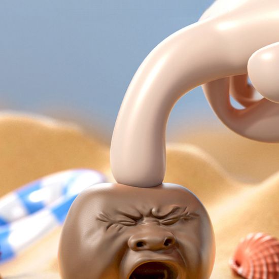 콧물 얼굴 말랑이 물총 조개 모양 소형 물총 워터건