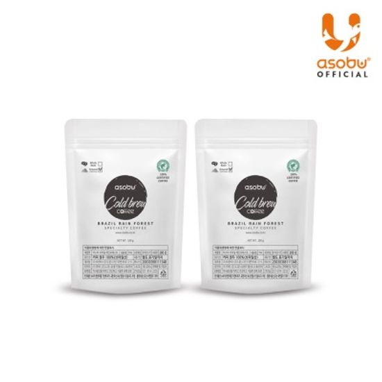 아소부 스페셜티 분쇄원두 100g 2팩