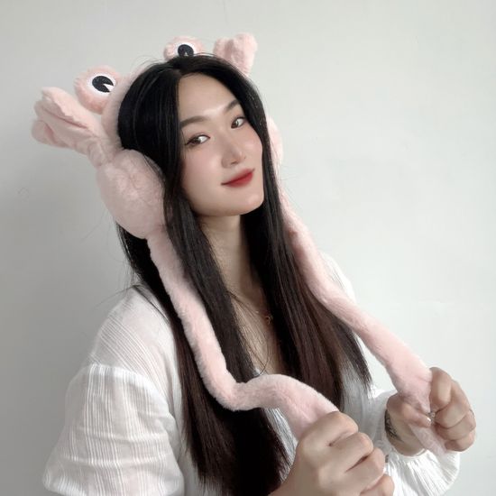 팔딱 개구리 움직이는 귀마개 이어머프 방한귀도리